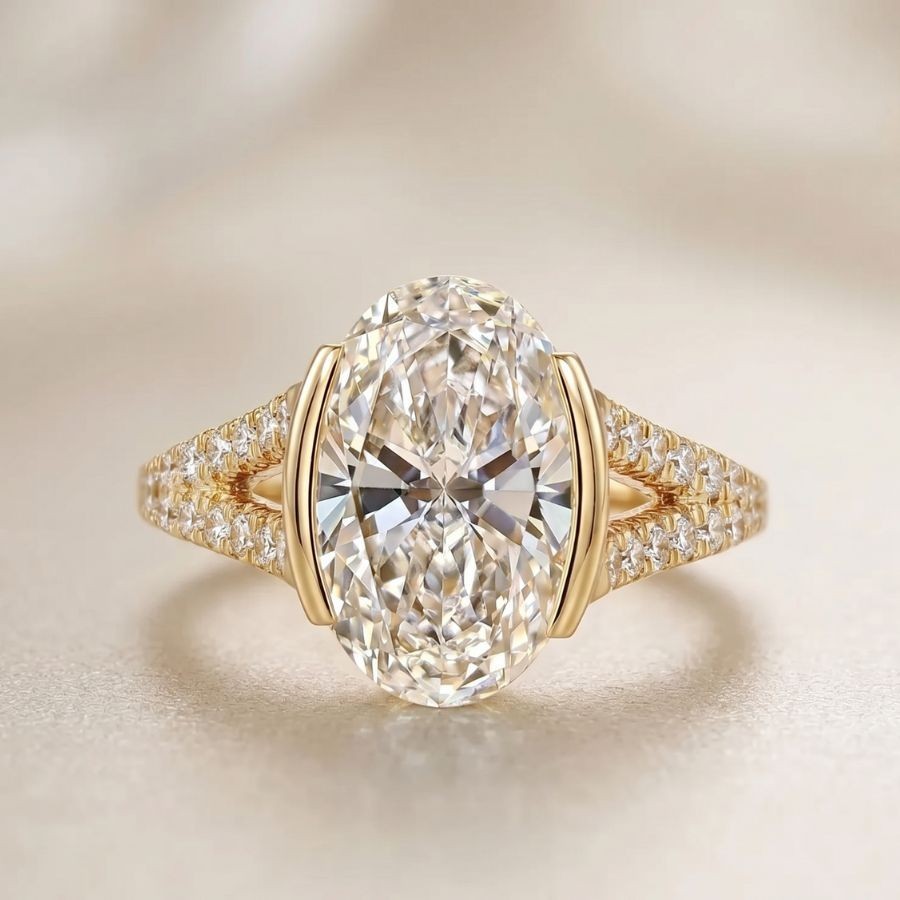 2.00Ct Emerald-Cut VS1 Lab Grown Diamond Wedding Engagement Ring 14k Yellow Gold