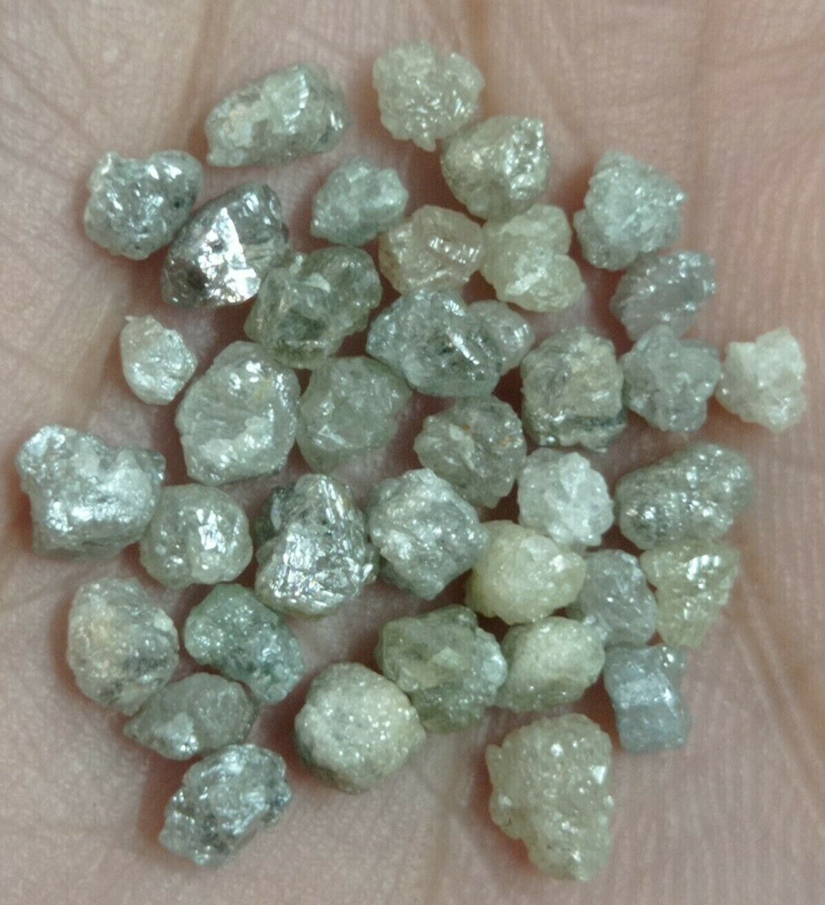 5.00 Ct Natural Silver Uncut Rough Diamonds | 3.00 to 4.00 mm Loose Diamond Lot