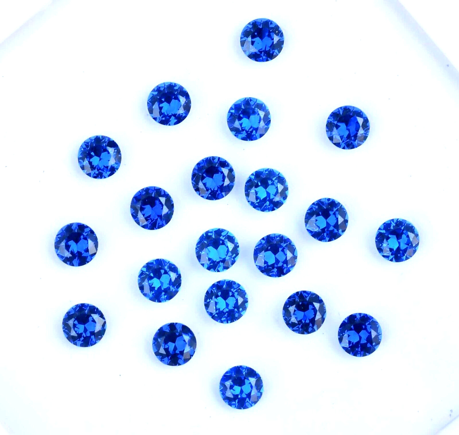 20 Pcs Natural D Block Blue Tanzanite 4.25 mm IF Round CERTIFIED Loose Gemstone