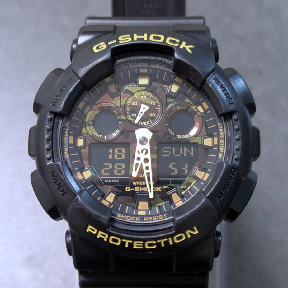 Casio G-SHOCK GA-100CF-1A9JF Men’s Watch Black Camouflage Working Battery Includ