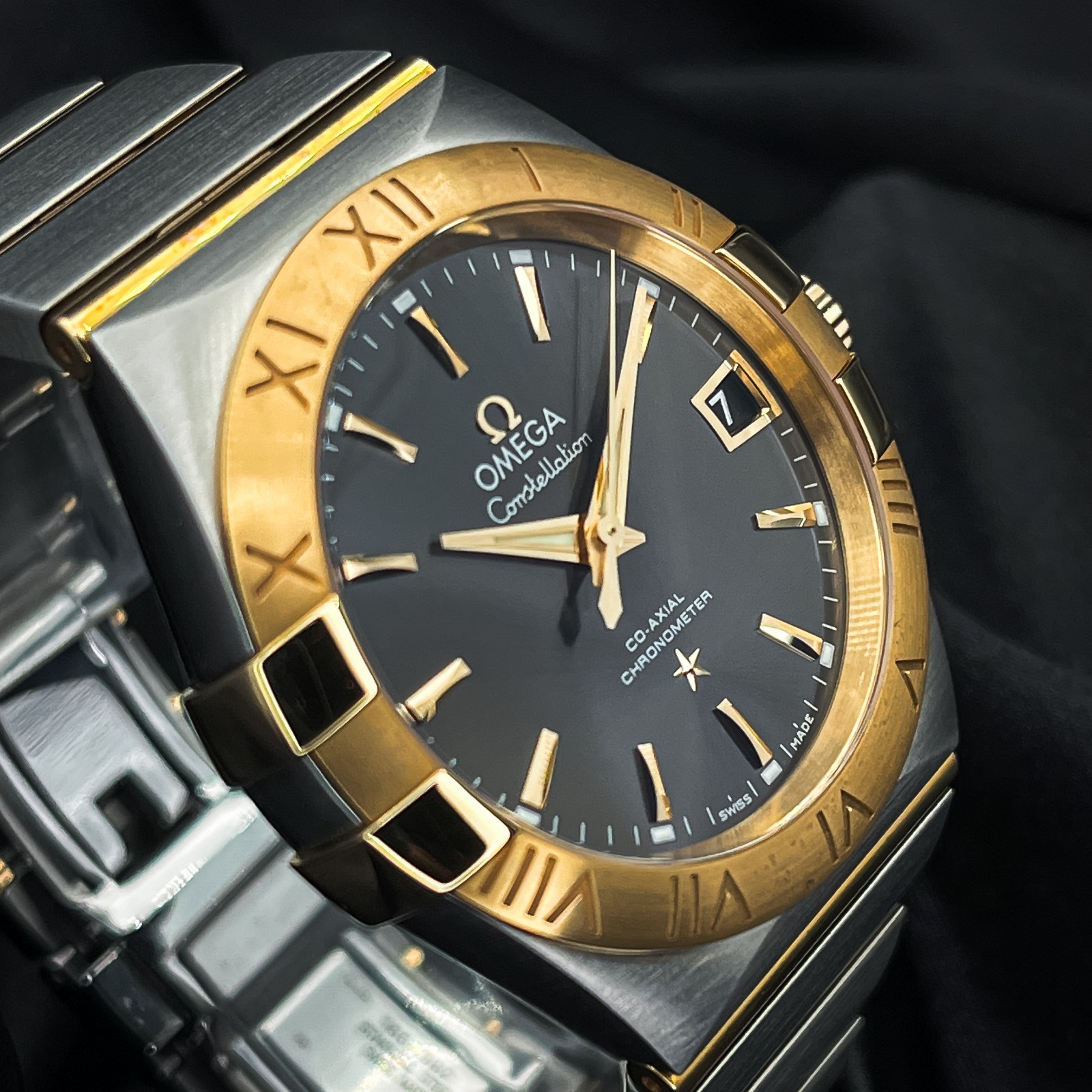 Omega Constellation Grey Dial Two-Tone Bracelet – 38MM -REF 123.20.38.21.06.001