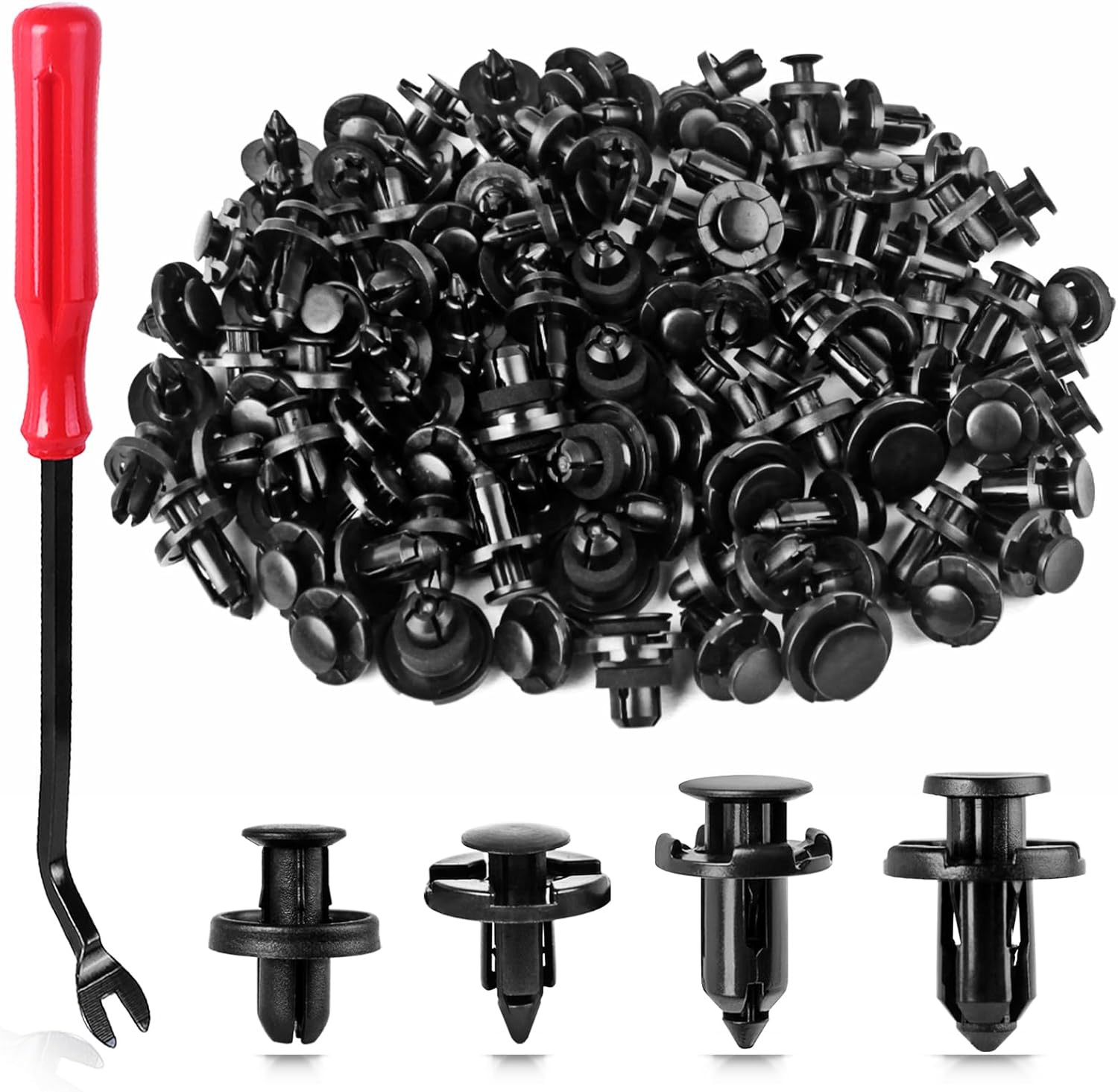 121Pcs Plastic Rivets Clips 7Mm 8Mm 9Mm 10Mm Compatible with Subaru Bumper Fende