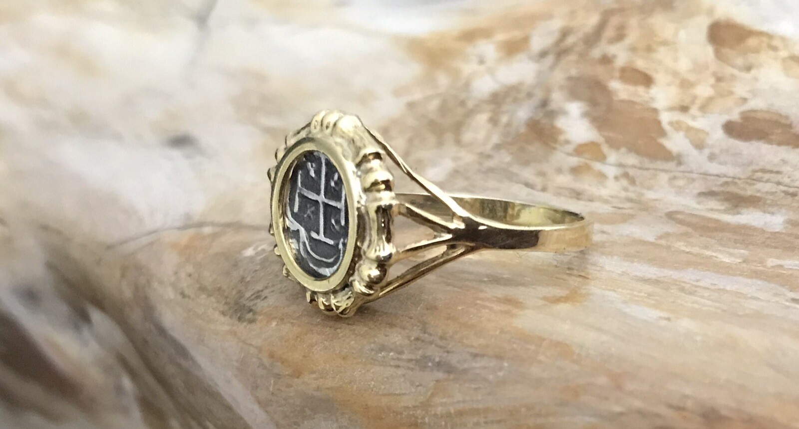 Atocha Coin Ring Ladies GP /925 Silver Sunken Treasure Shipwreck Coin Jewelry