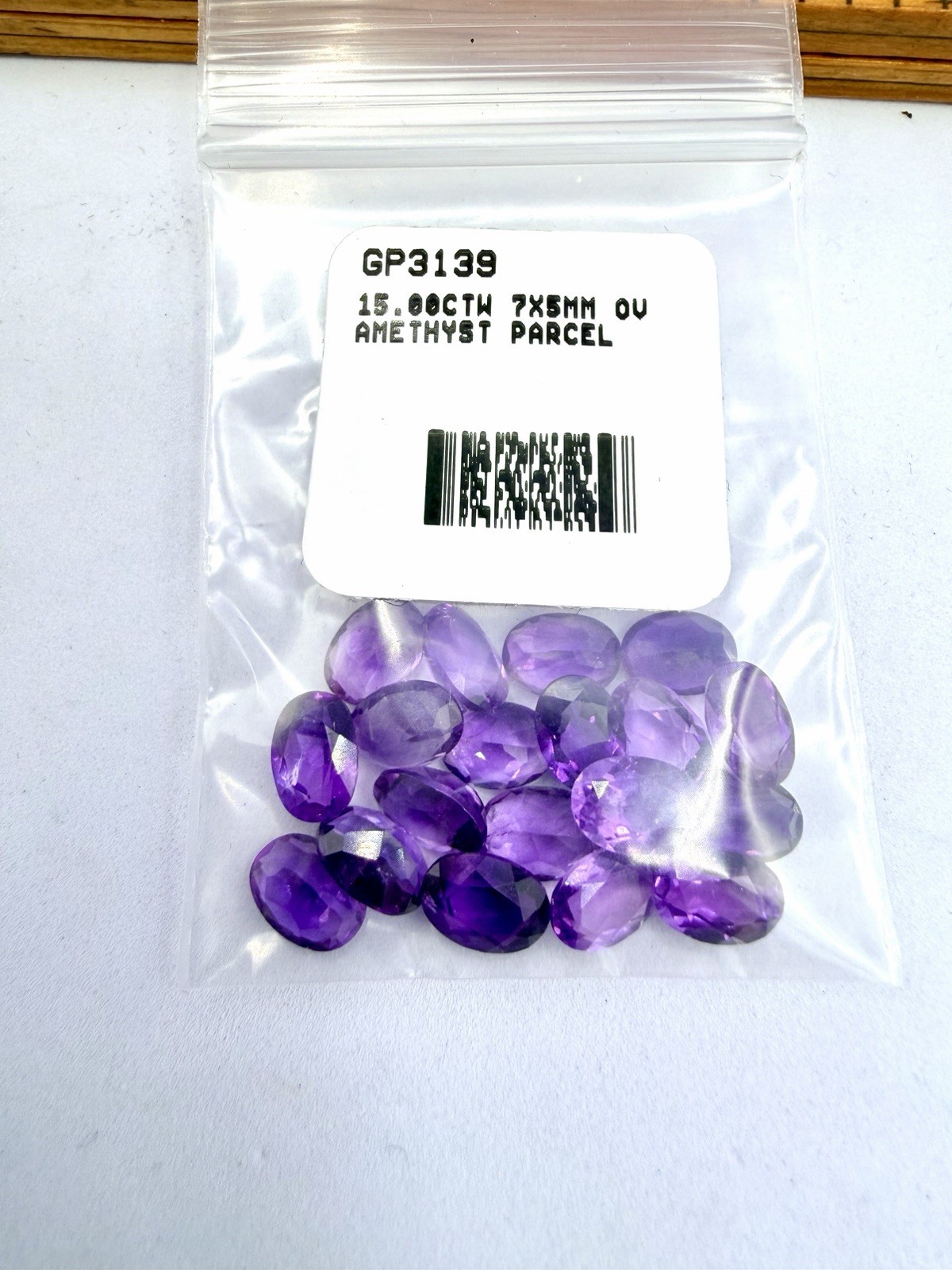 15CTW Amethyst 5x7mm Oval Faceted Cut Gemstones Estate Lot Parcel