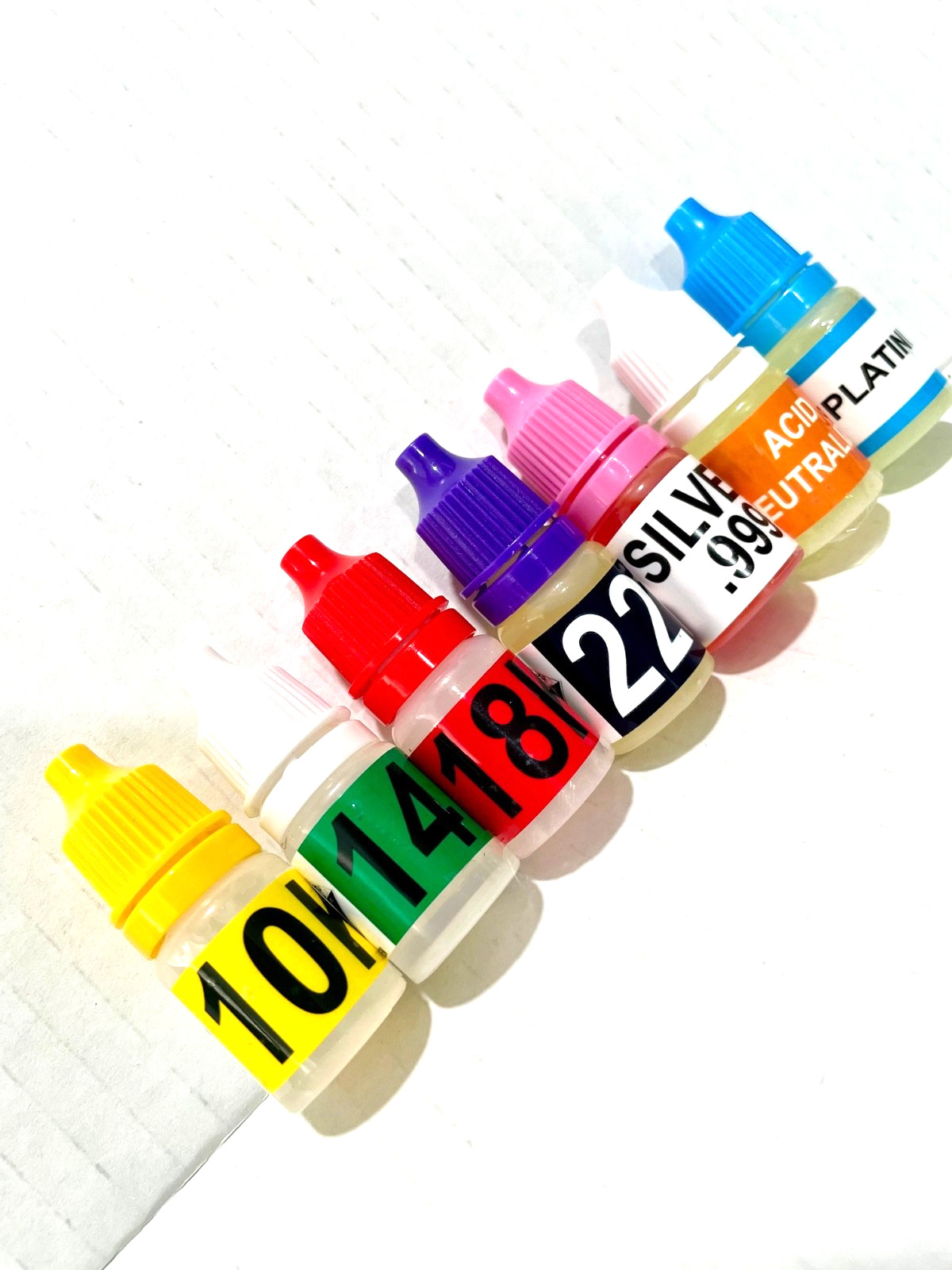 Gold Silver Platinum Testing Kit – Test 10k 14k 18k 22k-24k .999 .925 Sterling