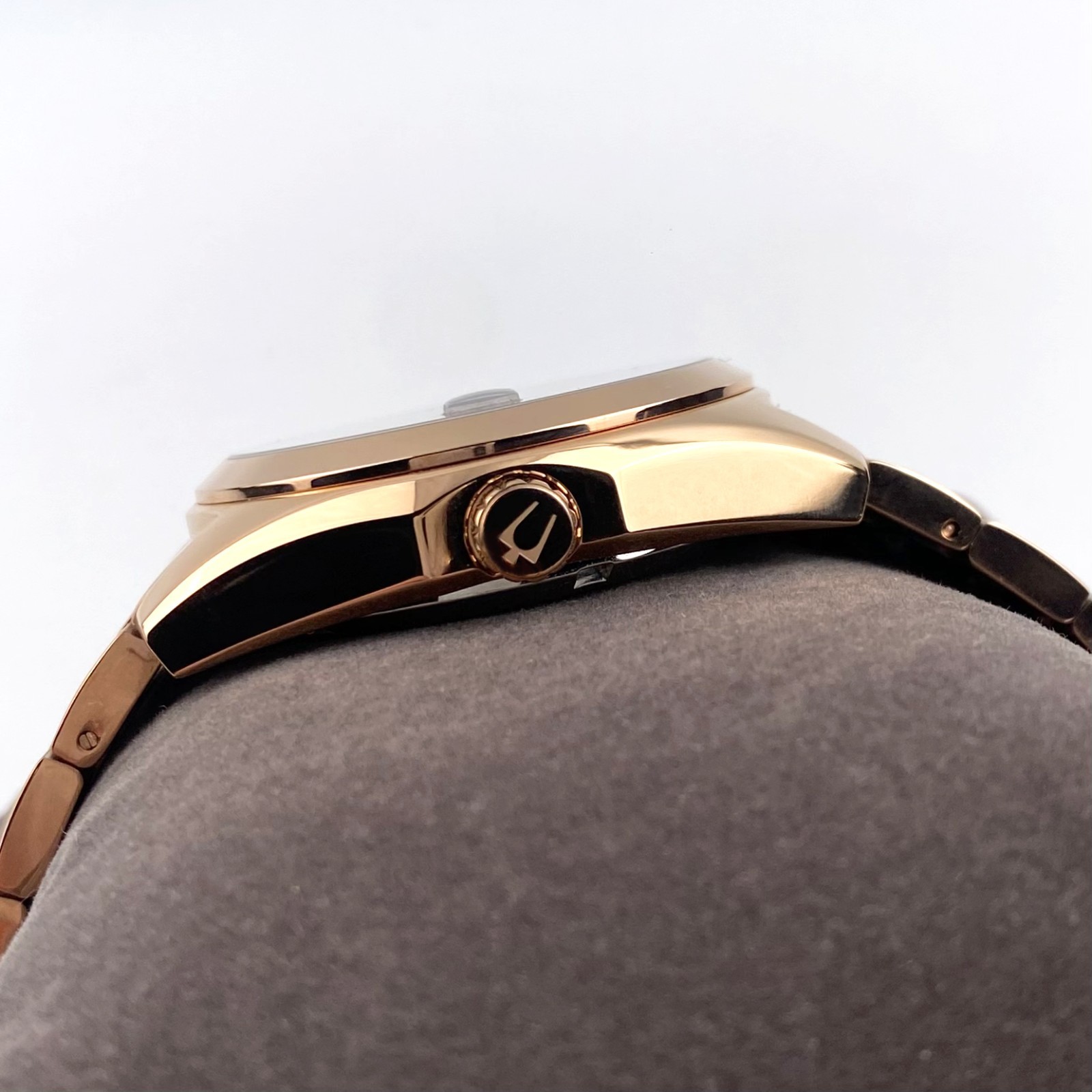 Bulova Surveyor Automatic Watch 39mm Purple Dial Rose Gold Men’s Watch 97B234