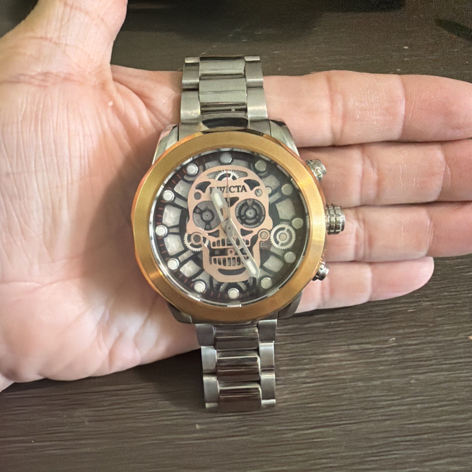 Men’s Invicta 18865 Two Tone Stainless Steel Corduba Chronograph Day Date Watch