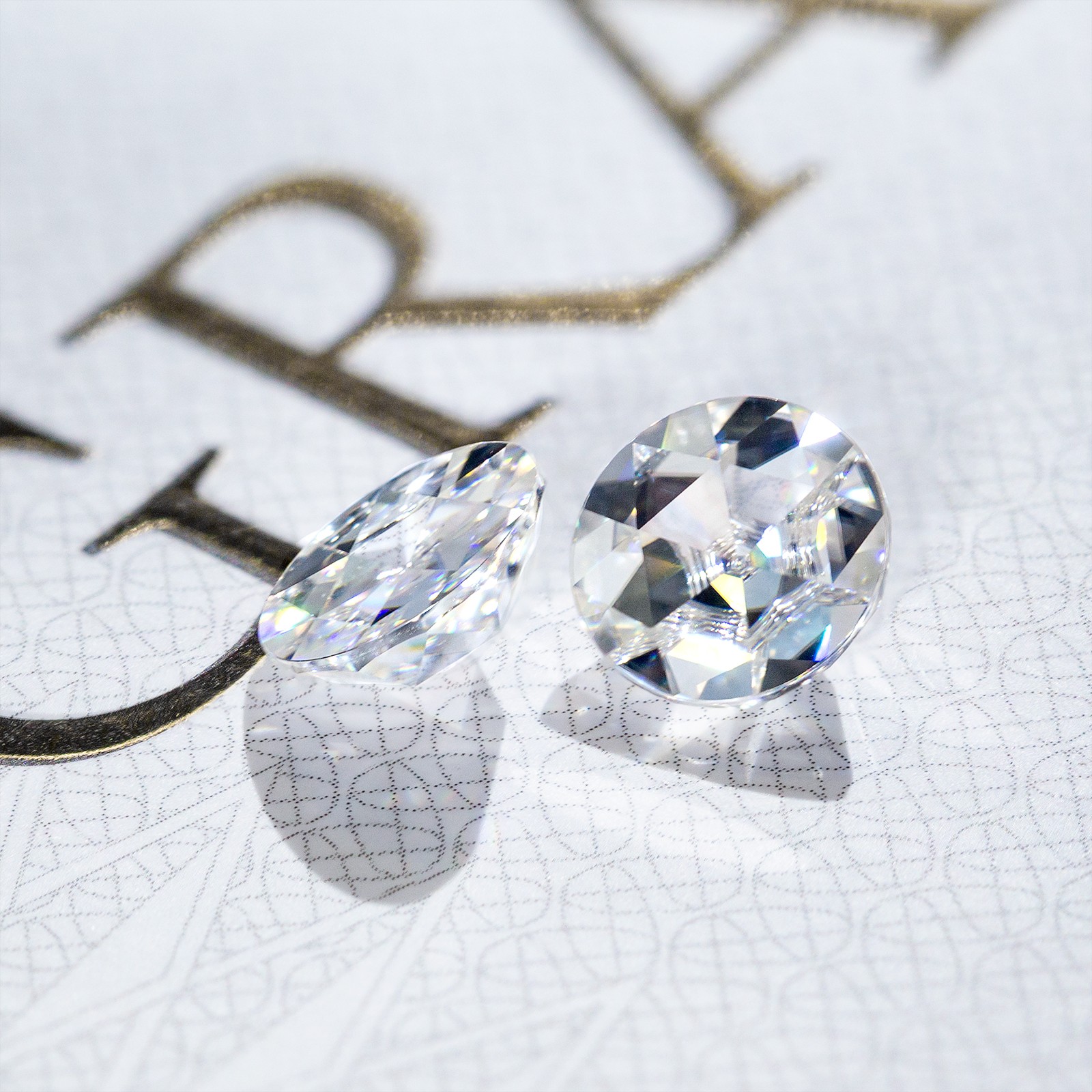 2-12mm Round Shape Flat Rose Cut Moissanite Loose Stone D Color VVS1 Gemstones