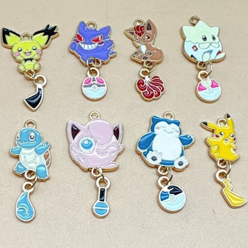new lot 40Pcs cartoon Anime cute Charm necklace Pendant DIY Jewelry Making
