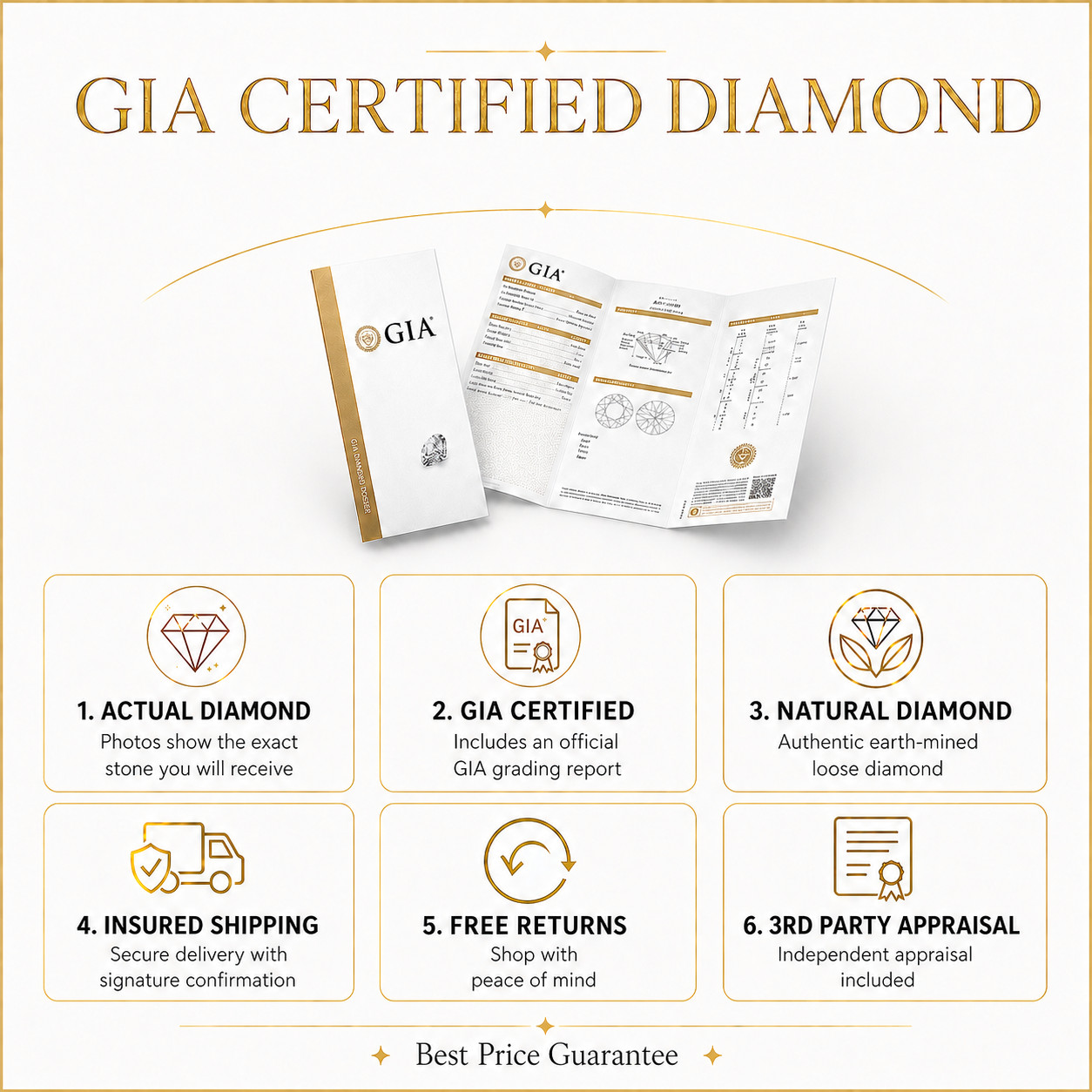 Natural Mined Diamond 2.03 Carat Cert. GIA Princess Loose J color VS1 clarity