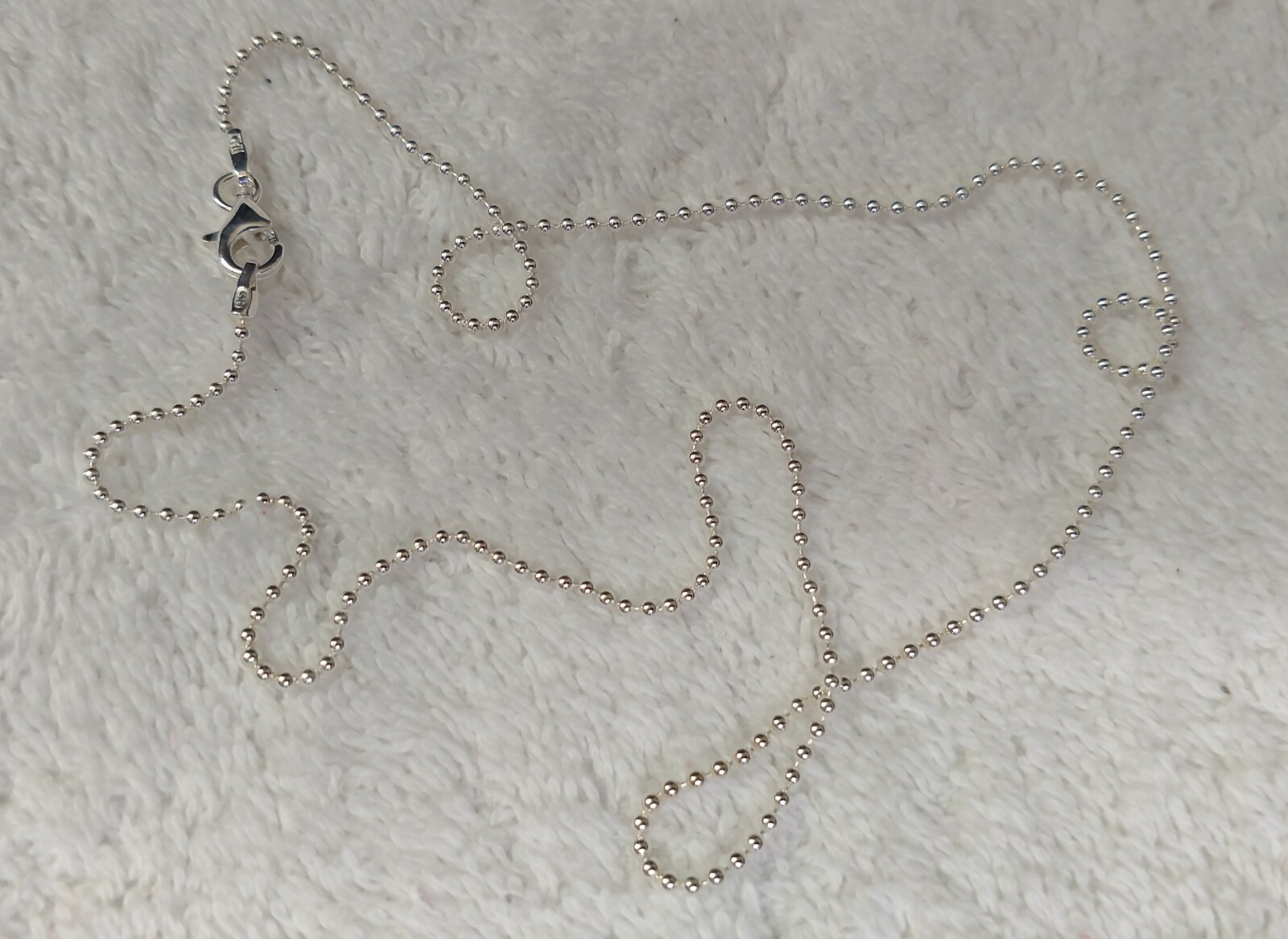 Bead (Round) Chain Necklace (1.5mm* – 22 Inch) – Sterling Silver – Made in Italy
