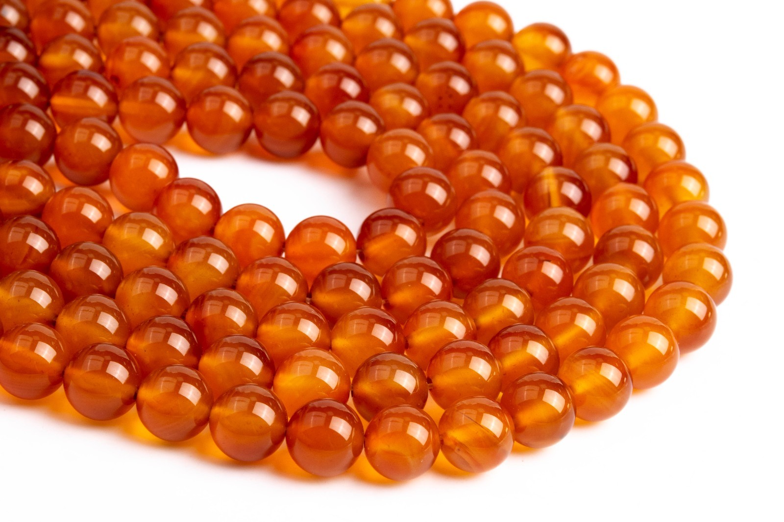 Natural Orange Brown Carnelian Beads Grade AAA Round Loose Beads 4/6/8/10MM