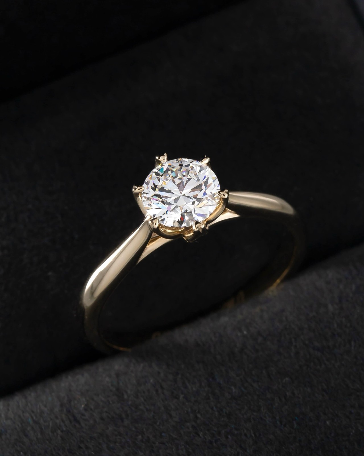 Forever Love Bridal Ring Set VVS1 Moissanite 3Ct Round Cut 14KYellow Gold Plated