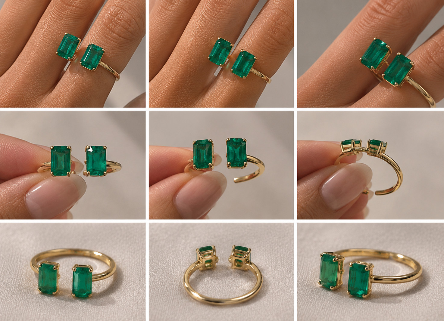 Dual Ec Emerald Ring