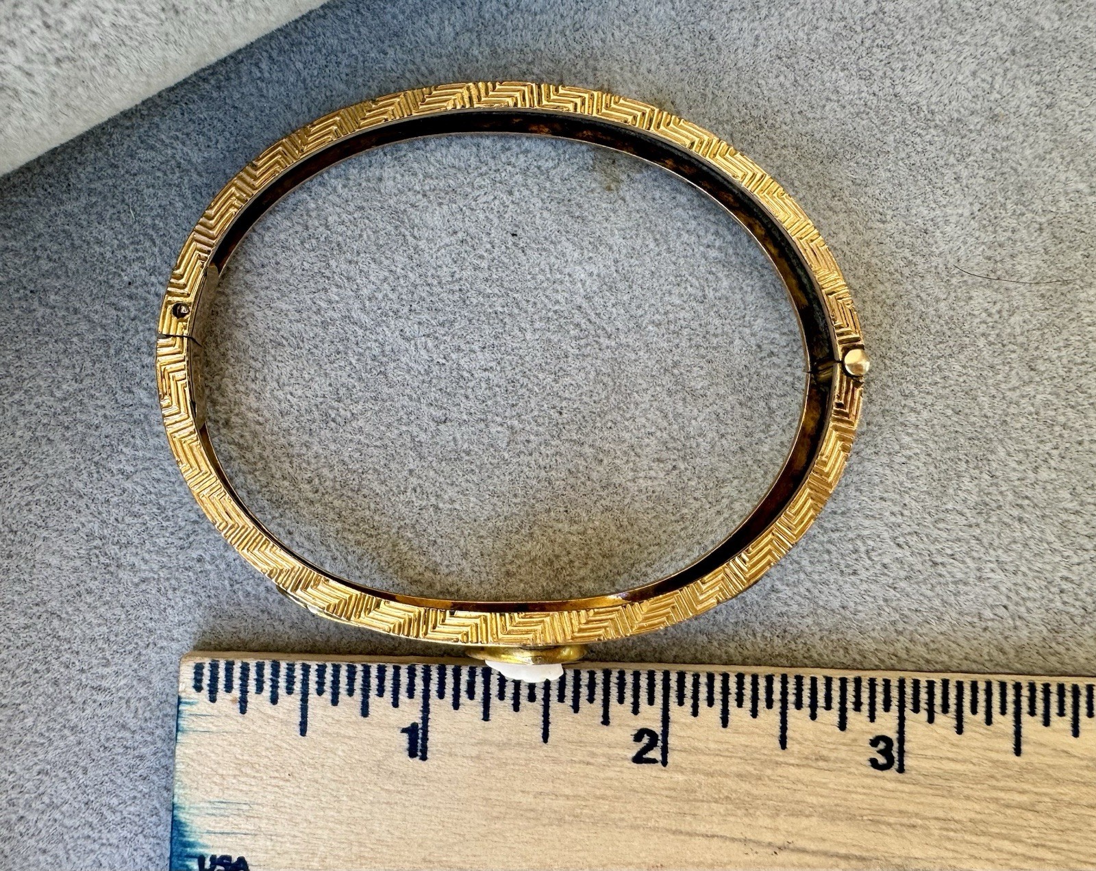 Antique Victorian Gold Filled Shell Cameo Hinged Bangle Bracelet – R&F