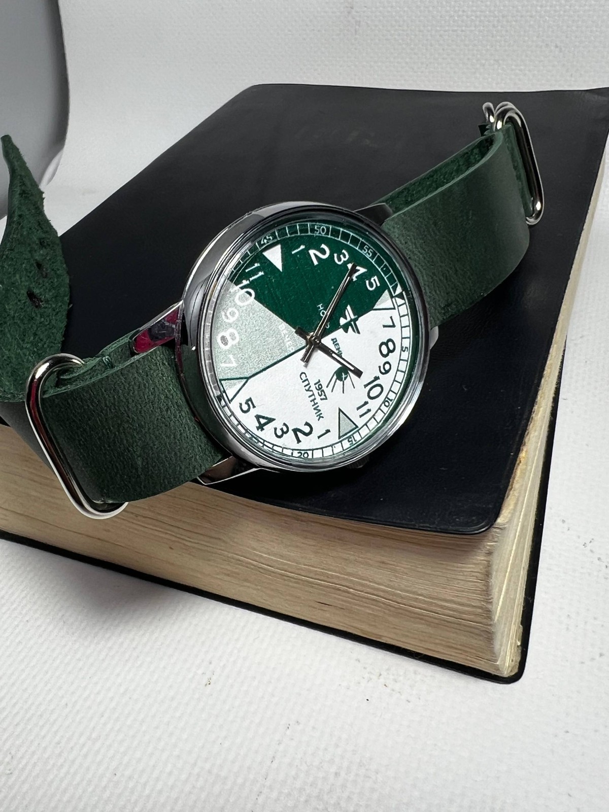 Soviet wrist watch RAKETA 1957 Day-Night from the former USSR Space Era Style