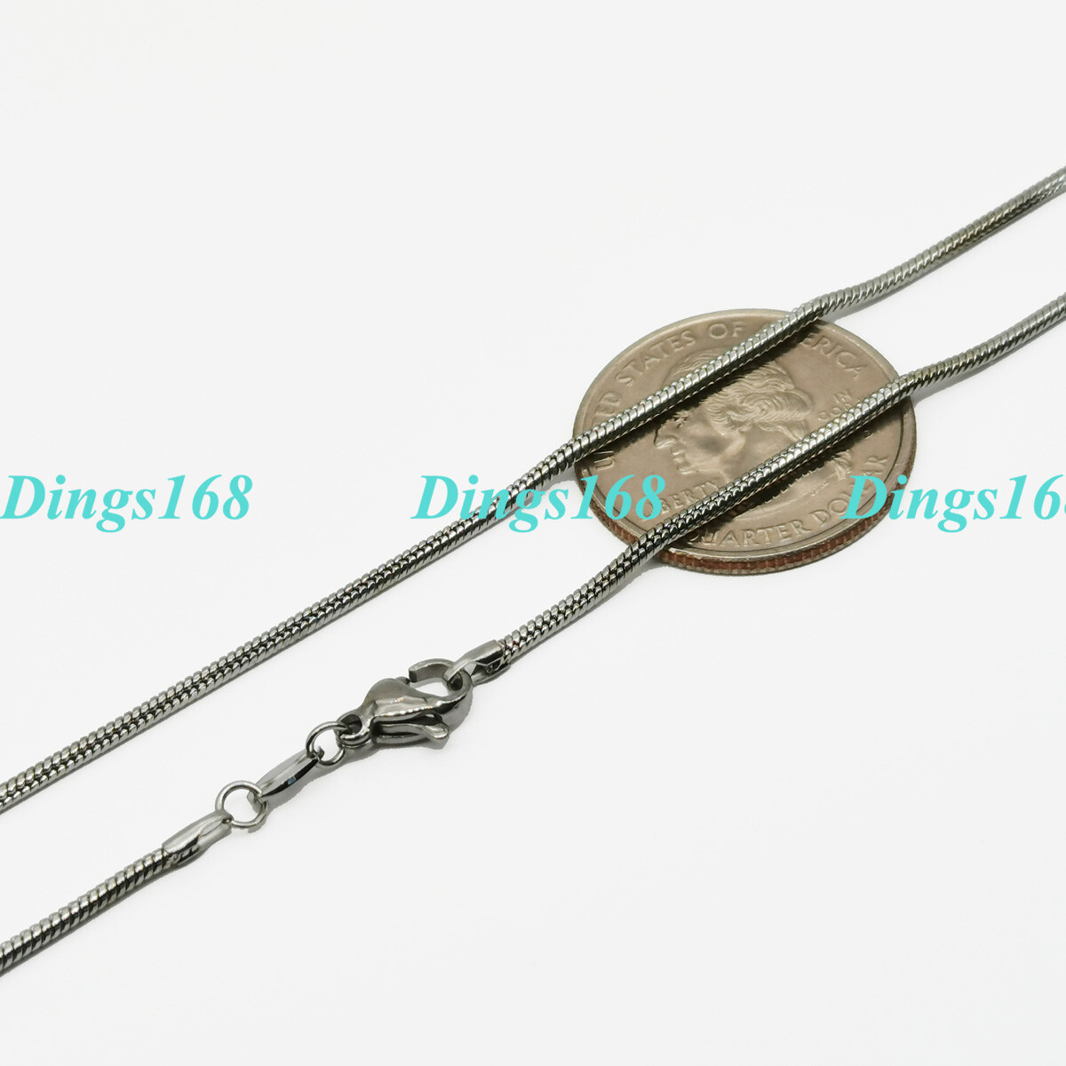 925 Sterling Silver Tarnish-Resist 2mm Wide Snake Chain Necklace, SHIP FROM USA