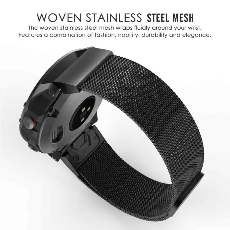 Quick Fit Release Metal Band for Garmin Quatix 7 Sapphire/Standard/6/5/5Sapphire