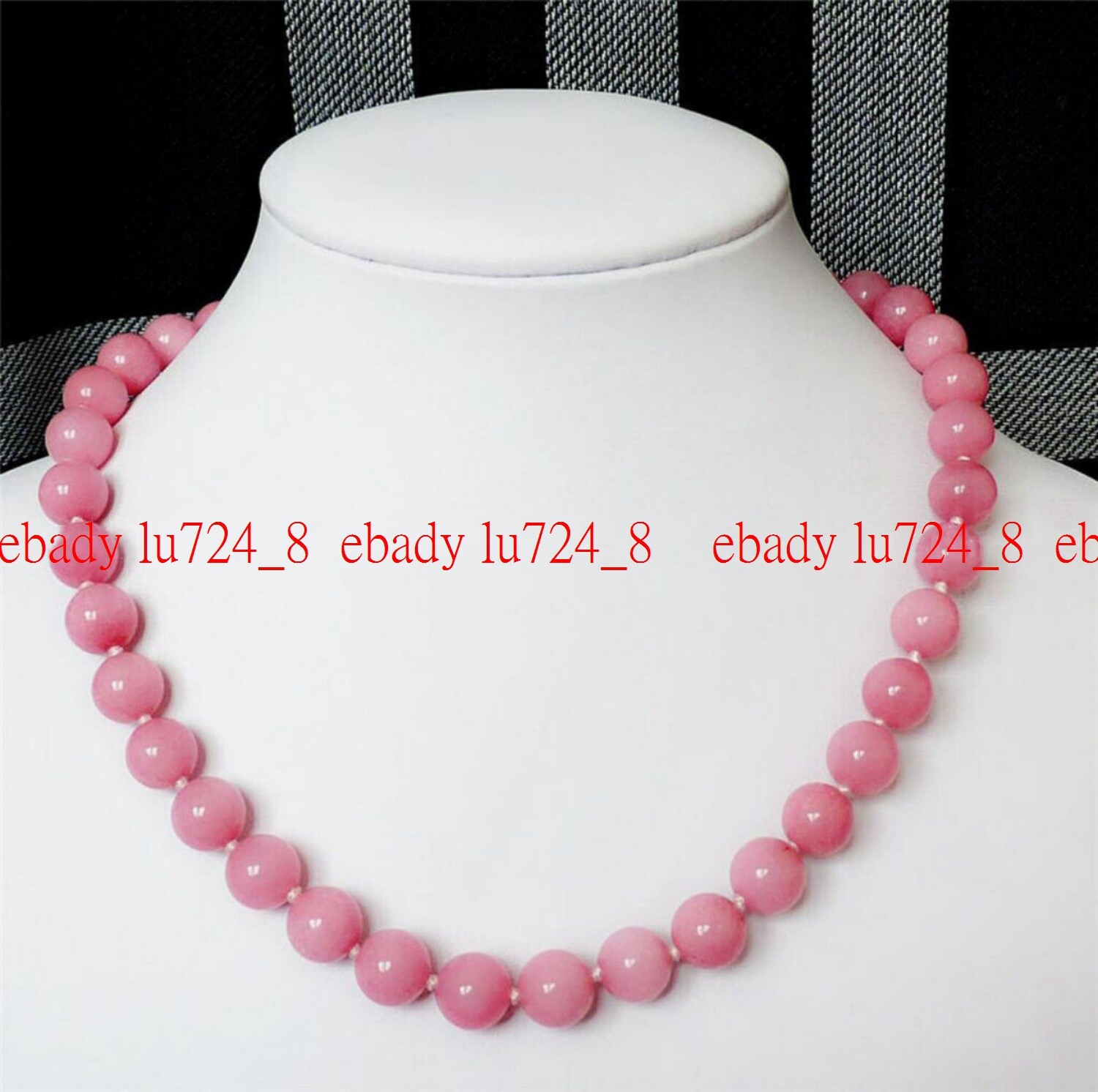 6/8/10/12mm Natural Pink Rhodochrosite Gemstone Round Beads Necklace 16-36″