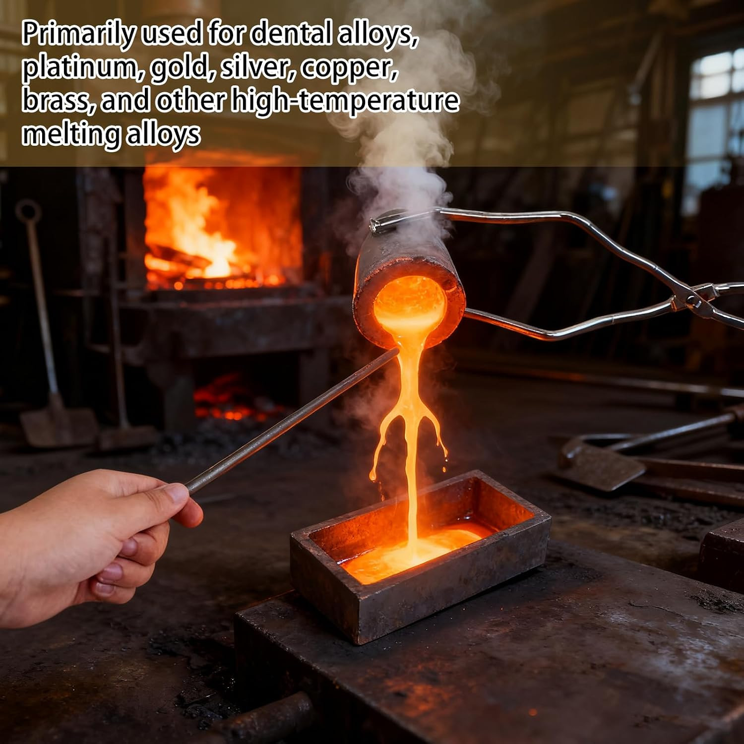 14 Pcs Graphite Torch Melting Casting Kit Includes 5-In-1 Ingot Mold 1 Quartz Cr