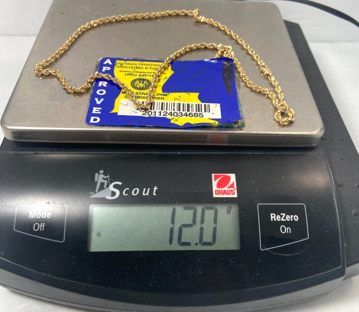 Gold Rope Solid 14K Chain | 20 inch | 3.0mm | 12.0 Grams