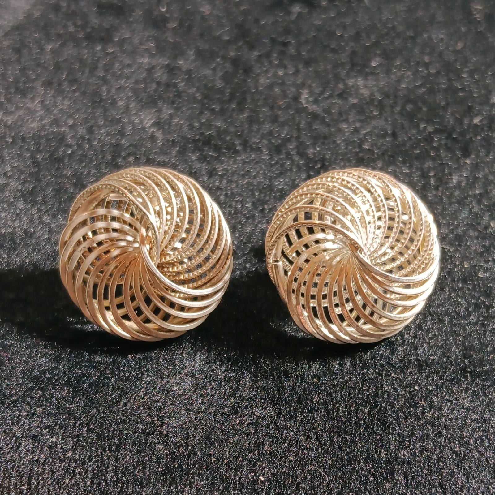 vintage push-back (pierced post) earrings