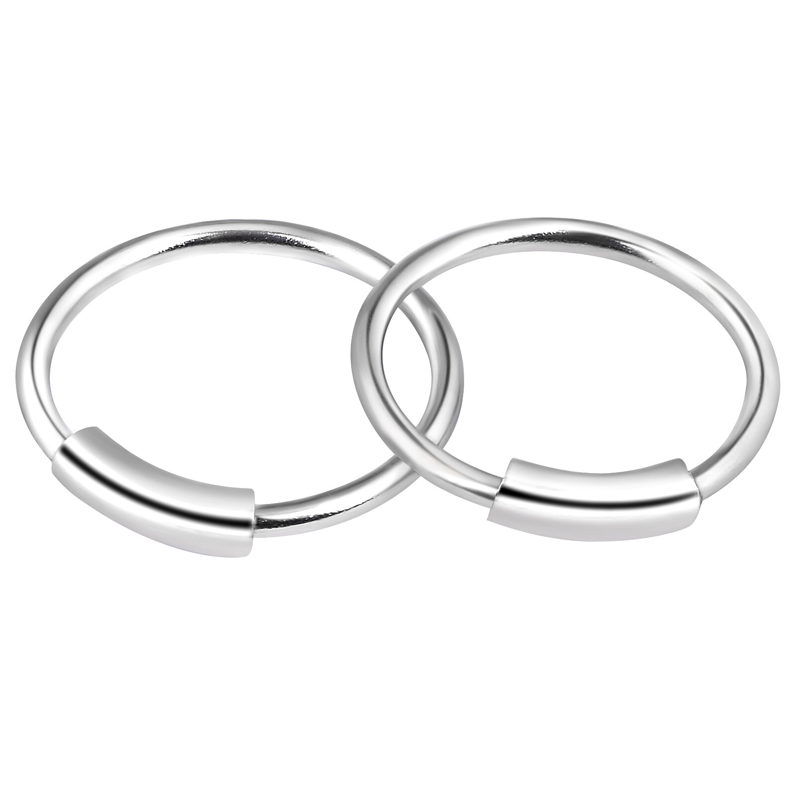 10pcs 20G C-Shaped Lip Nose Ring Hoop Ear Cartilage Stainless Steel Piercing Set