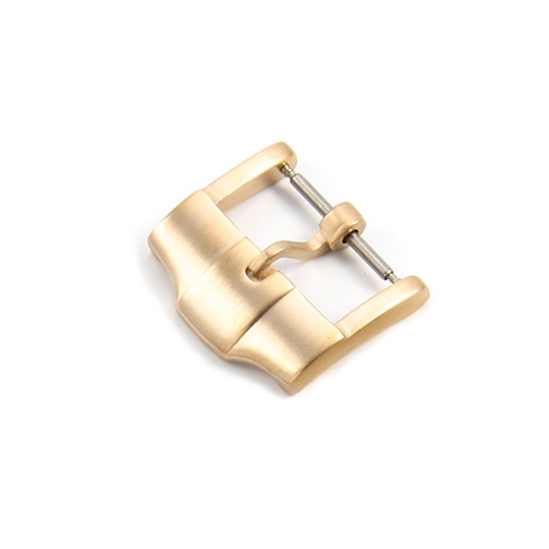 Quality Solid Stainless Steel Watch Buckle Rubber Strap Metal Pin Clasp 18mm