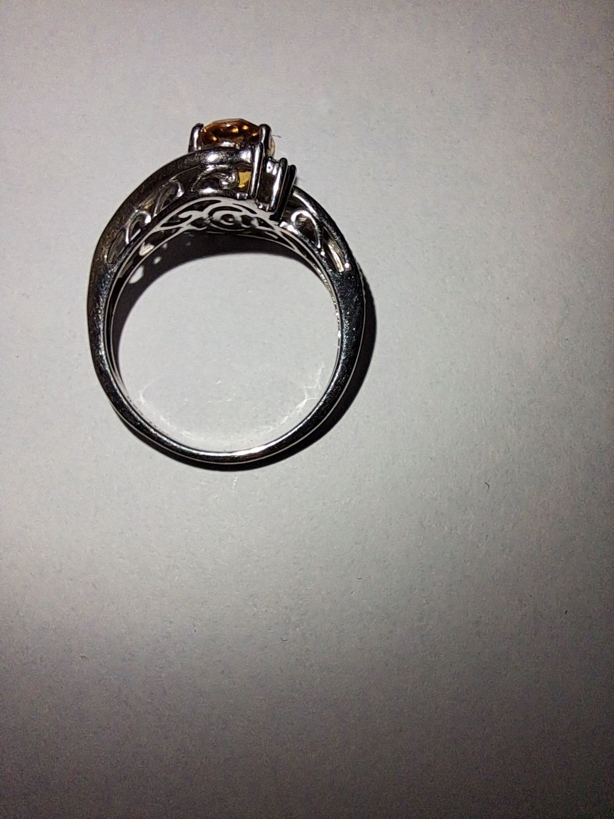 Ralph Lauren silver ring with 10K gold accents- stamped 925 10K RL HK
