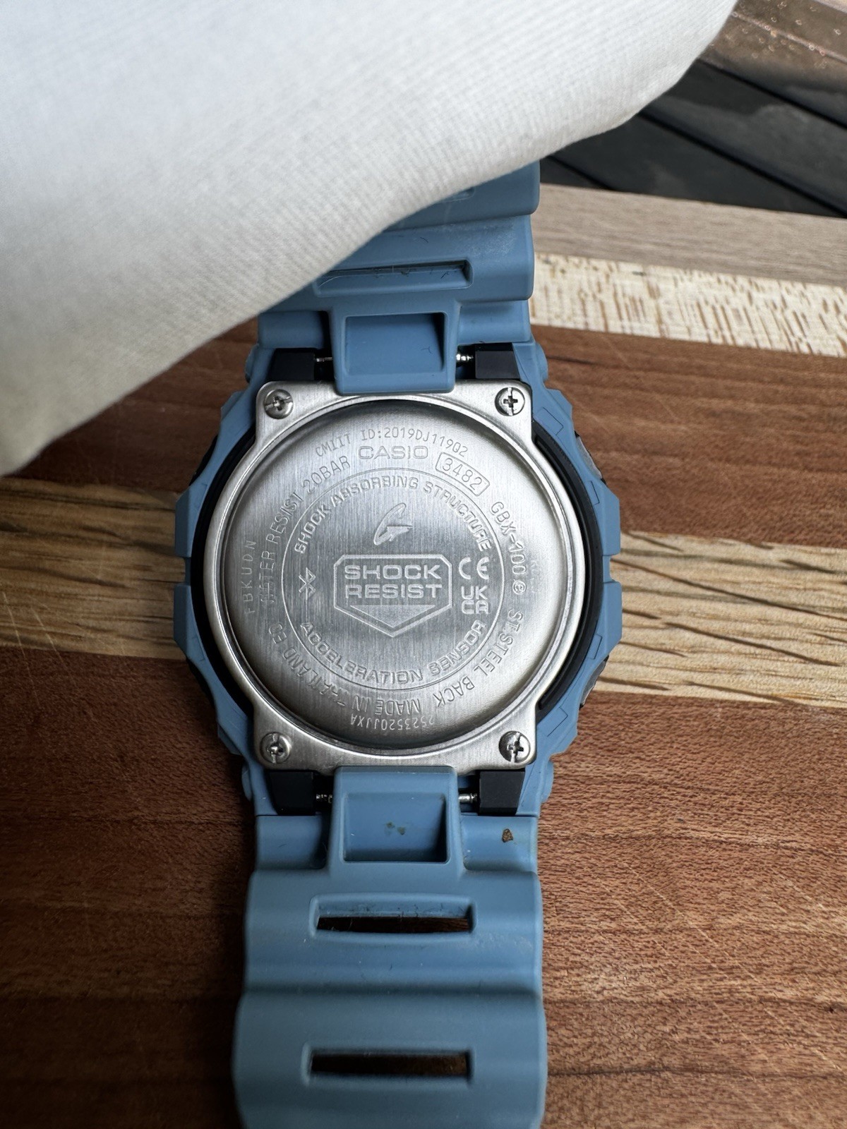 Casio G-SHOCK GBX-100-2A G-LIDE Bluetooth Surf Watch Blue Box & Papers 200M