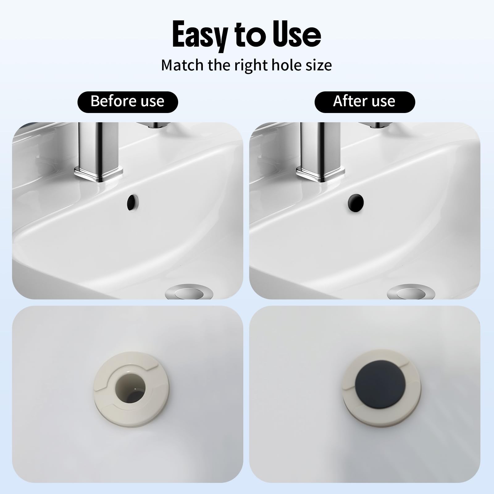 85PCS Silicone Stoppers Kit – Hole Plugs for Round Holes, T-Type Rubber Plugs fo