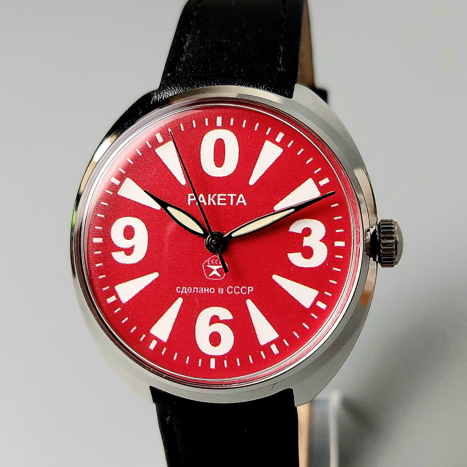 Soviet Wristwatch RAKETA BIG ZERO Vintage Men’s Watch Made in USSR Serviced