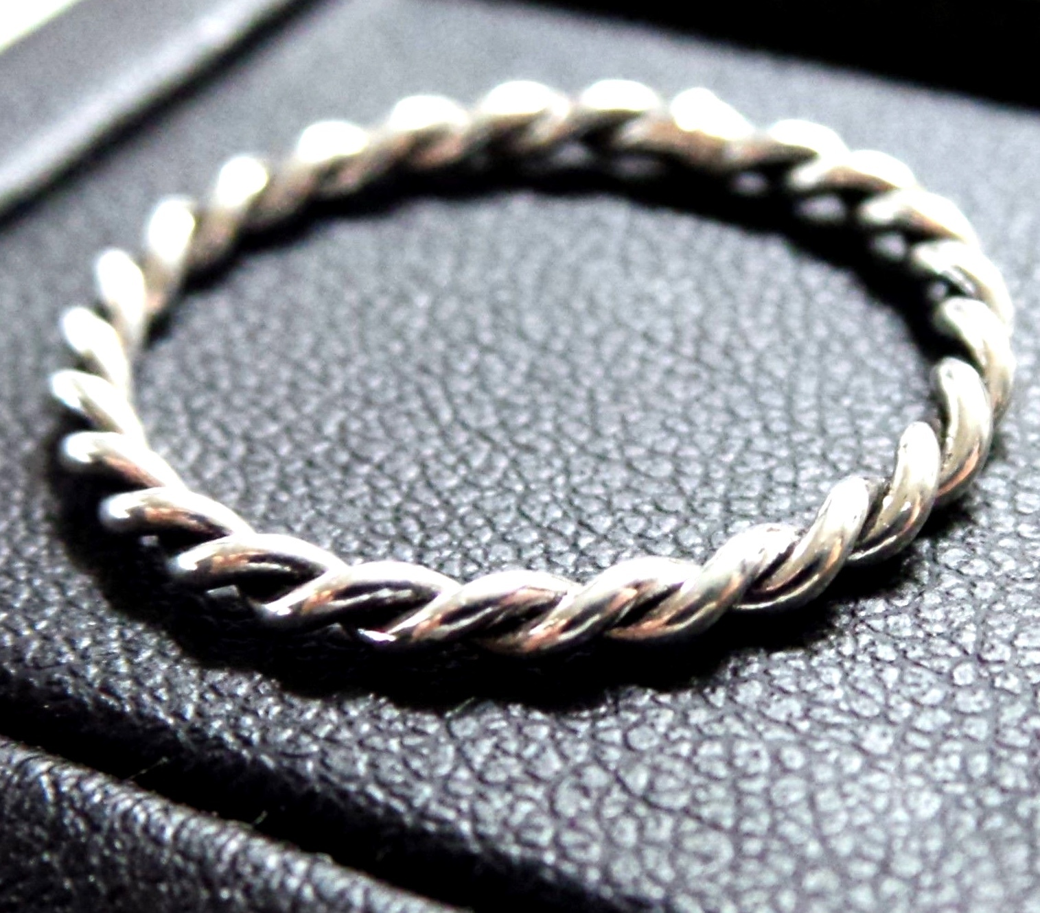 NEW 2mm 925 Sterling Silver Twisted Rope Ring ALL SIZES AVAILABLE Size 5 THRU 12