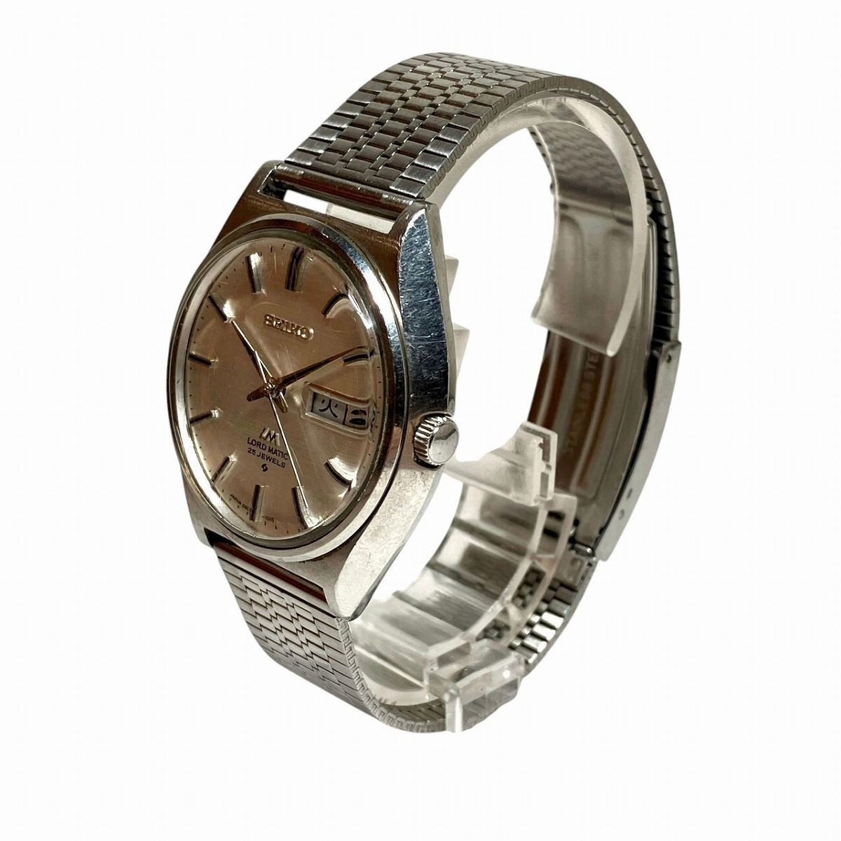 Seiko Roadmatic SS Automatic Watch Silver 66.4g Vintage Used Scratch from Japan