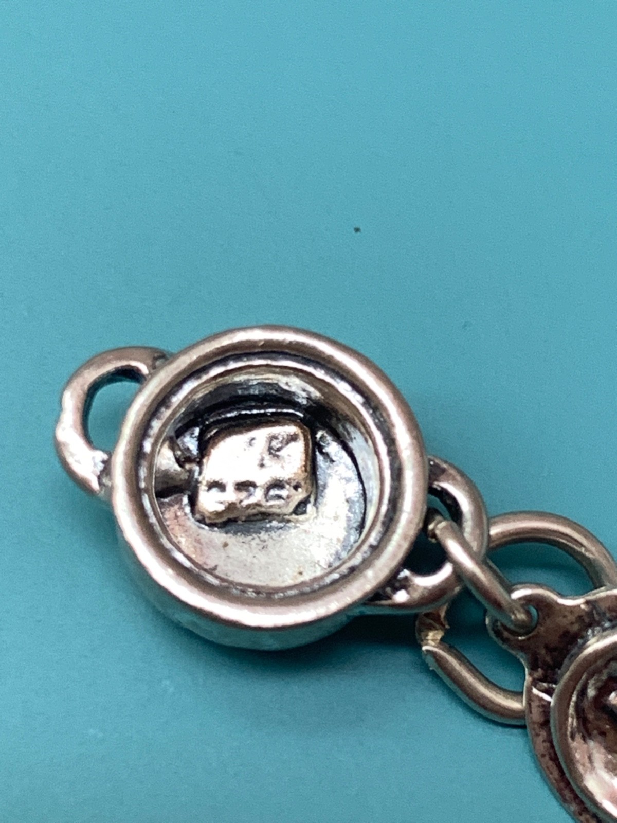 .925 Cooking Pot and Lid Sterling Silver Jewelry Charm #chef #cook