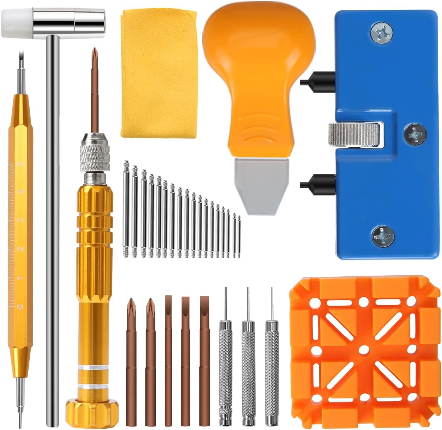 Luxury Watch Repair Tool Set – Battery Change & Strap Adjustment for Enthusiasts