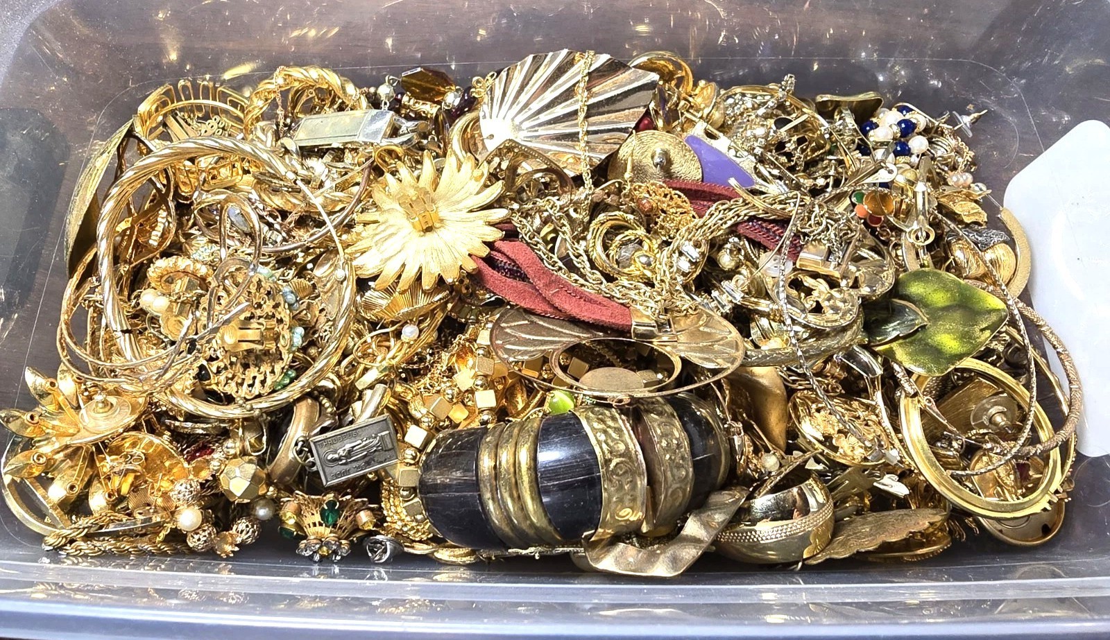 3 Lbs Old Unsorted Jewelry Lot Vintage & Modern + Junk & Wear & Resell Tangled