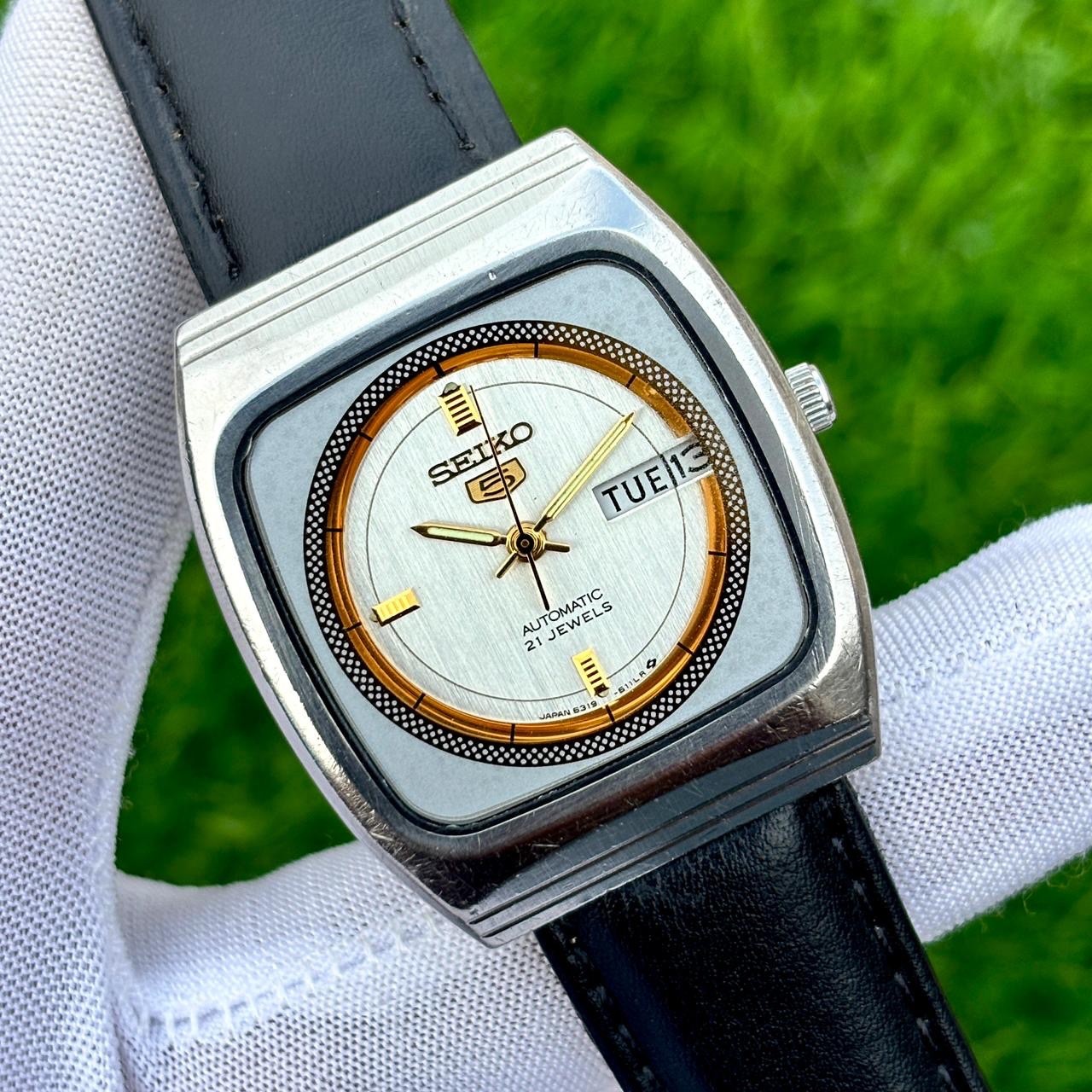 Vintage Seiko 5 Dress Formal Automatic Japan Made Men’s Watch 6319-6080