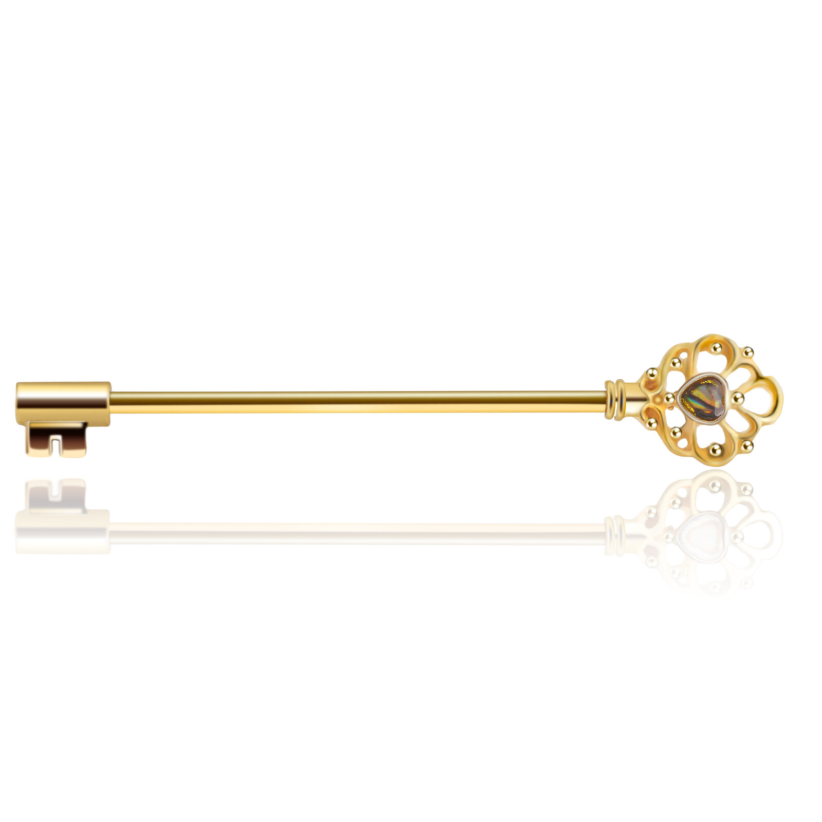 1pc 14G Industrial Scaffold Barbell Surgical Steel Ear Cartilage Helix Piercing