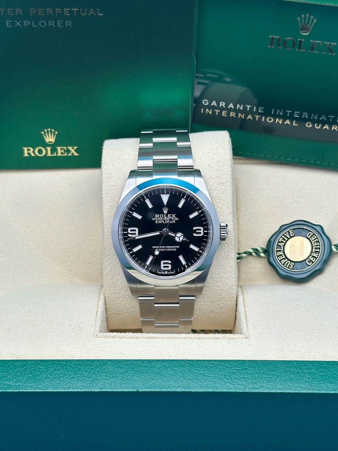 Rolex 124270 2024 Black Dial Box & Papers