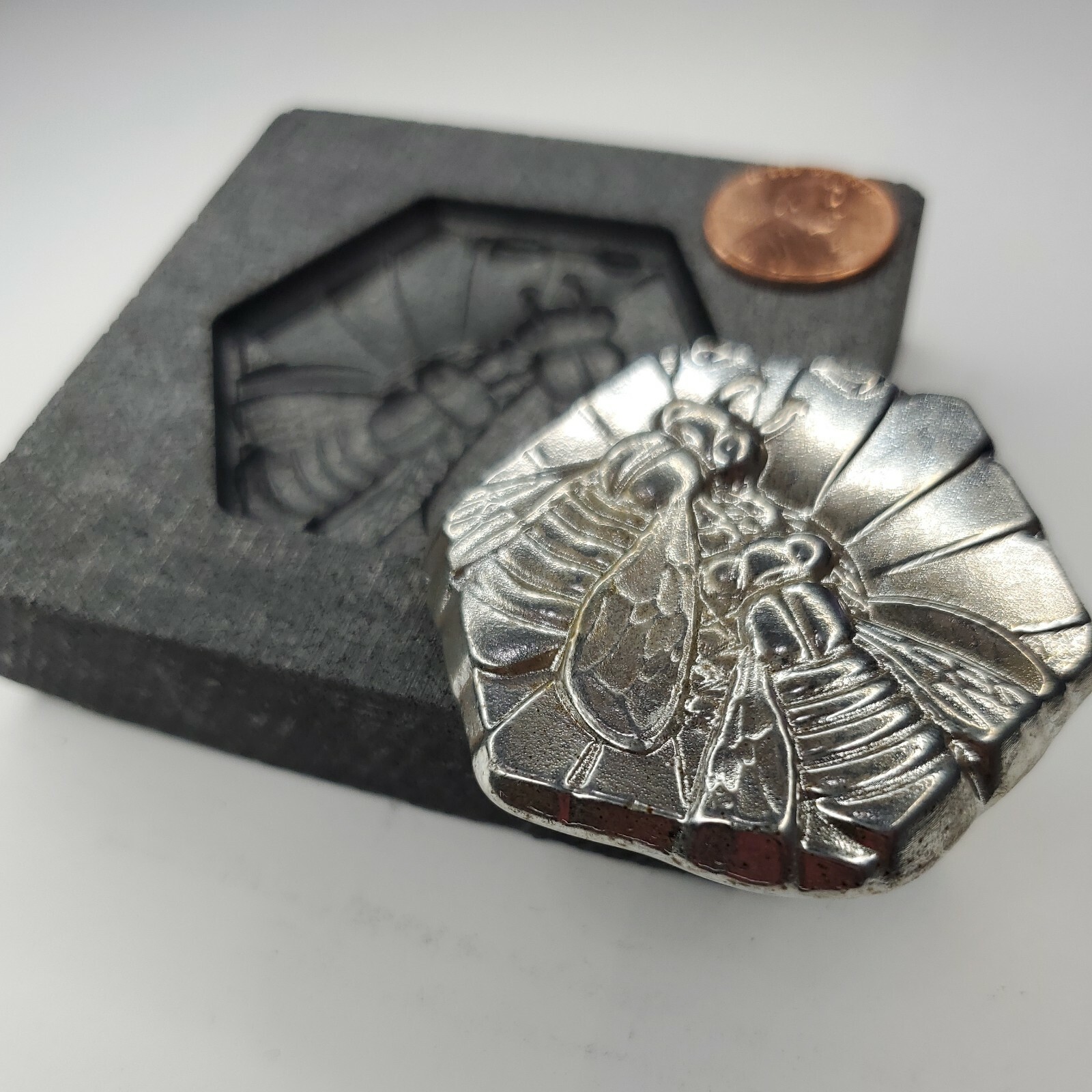 Bee 3D Graphite Ingot Mold Gold Silver Copper Tin Melting Casting Refining