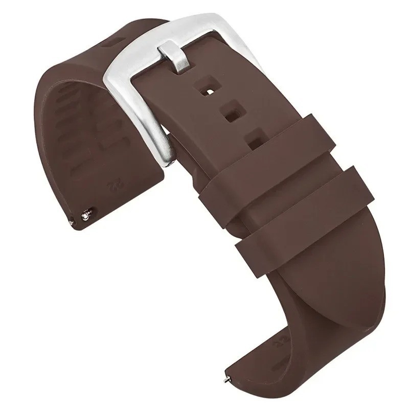 18mm 20mm 22mm Soft Silicone Watch Band Divers Replacement Strap Quick Release