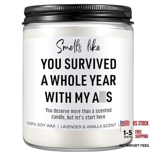 1 Year Anniversary Candle for Boyfriend, Girlfriend, Husband, Wife – 1 Year