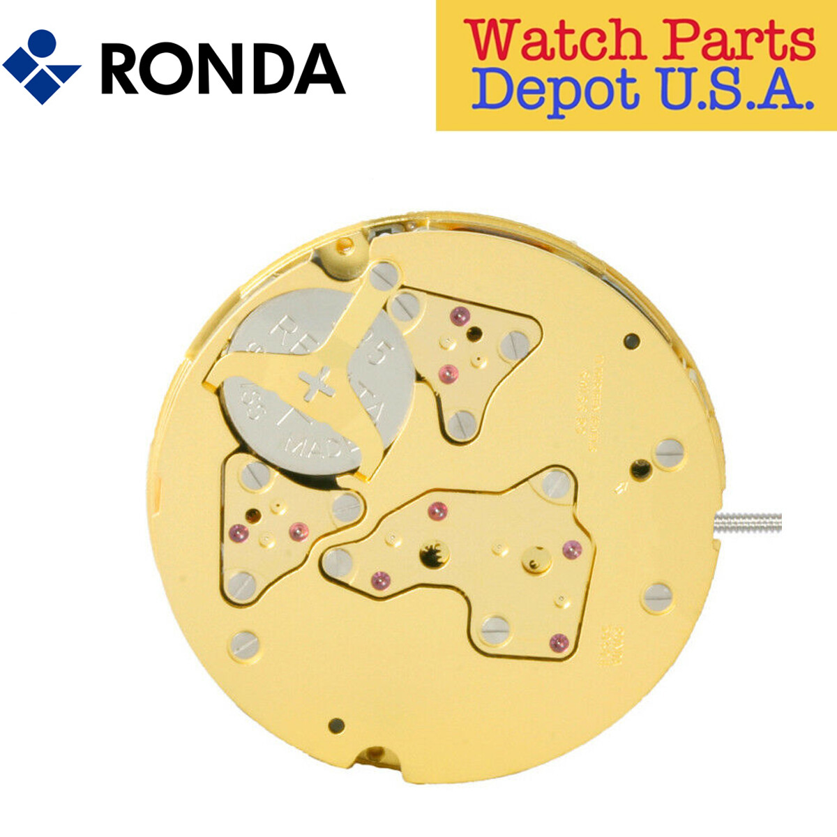 Ronda 5040.E Quartz Chronograph Movement, 3 Hands Day & Date, Multiple Variation