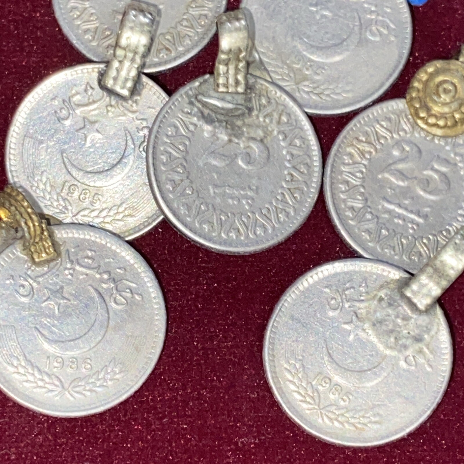 Lot Of More Than 50 Antique Pakistan Tribal Coin Amulet Pendant Islamic