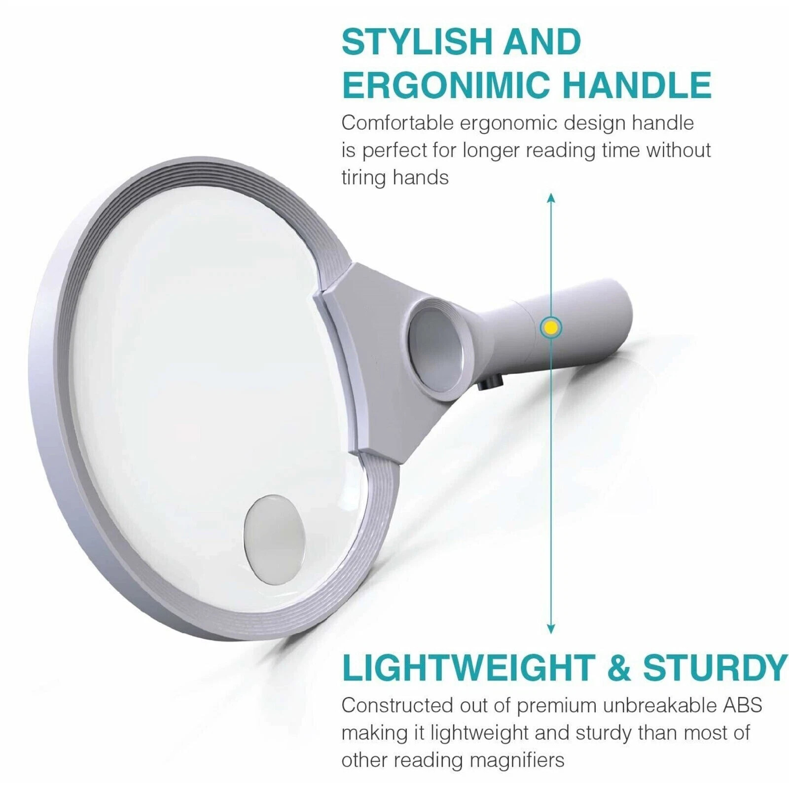 45X Magnifying Glass Handheld Magnifier 3 LED Light Reading Lens Jewelry Loupe