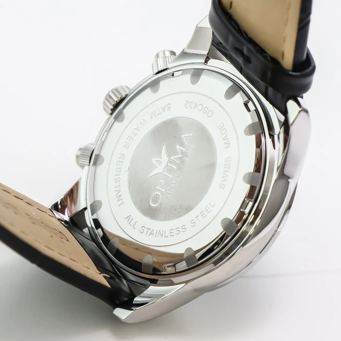 Optima – Swiss Chronograph – OSC432-SL-3 Swiss Ronda 44 mm OSC432 50 m (5 ATM