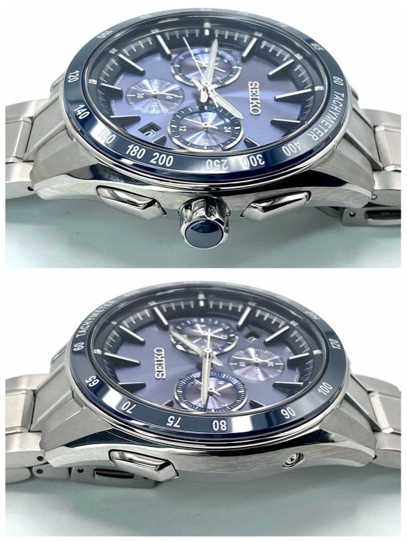 Seiko Brightz SAGA183 Radio-Controlled Solar Wristwatch Silver Japan 0715647