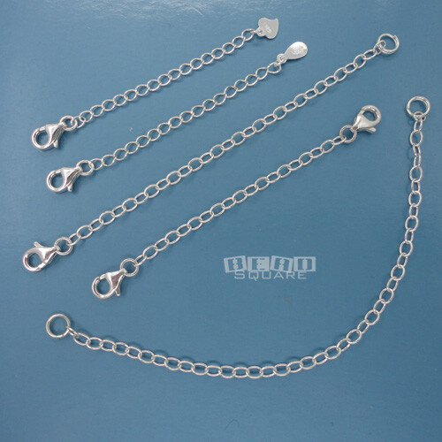1 PC Sterling Silver Extender / Safety Chain / Connector for Necklace / Bracelet