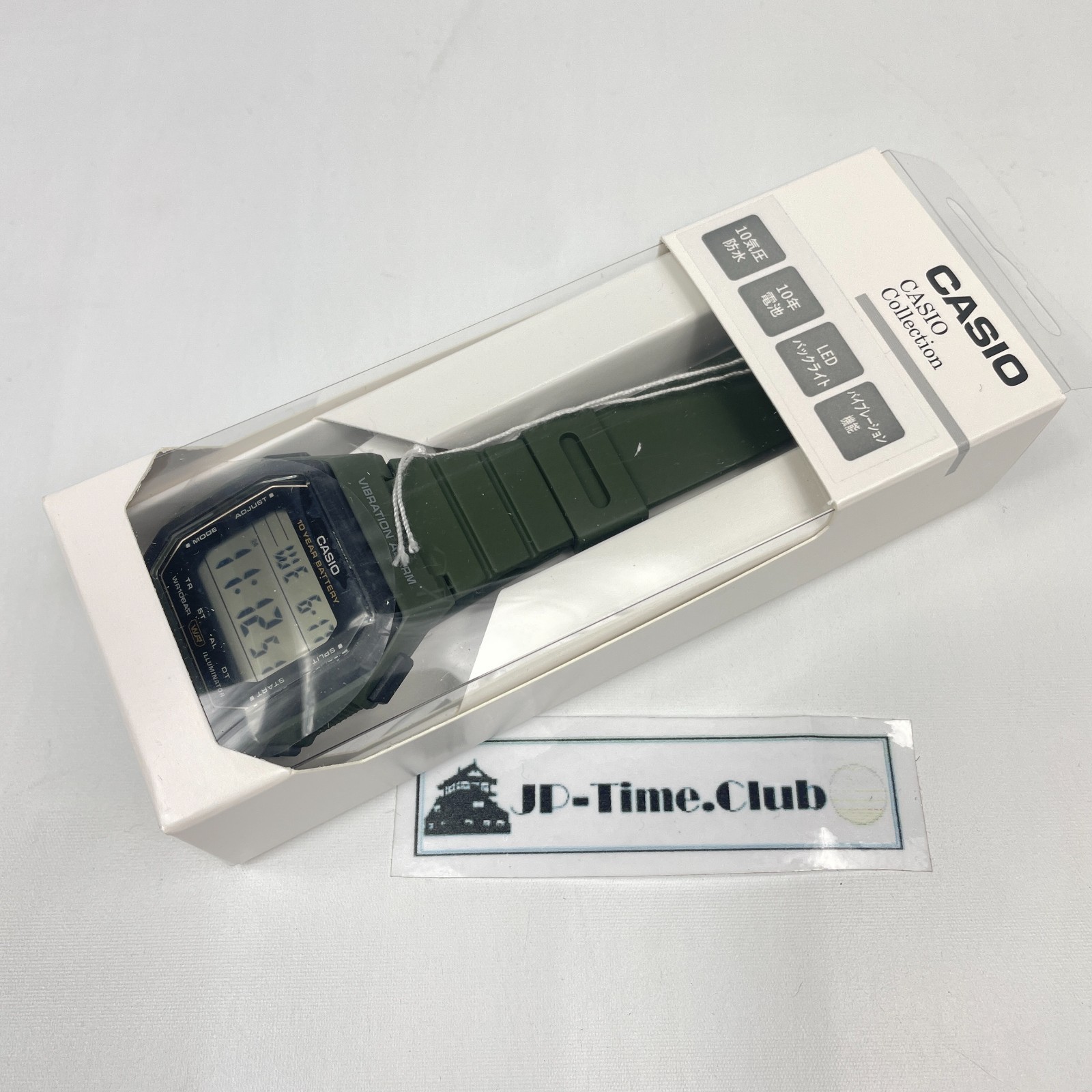 [US Stock] CASIO Collection STANDARD Watch W-738H-3AJF 10year battery life Olive